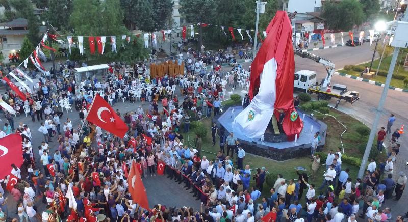 KIRIKHAN 15 TEMMUZ ŞEHİTLERİ ANITI VE YENİ ATATÜRK ANITI TÖRENLE AÇILDI