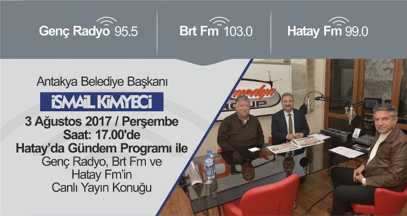 BAŞKAN KİMYECİ PERŞEMBE 17.00’DE HD MEDYA RADYO’NUN CANLI YAYIN KONUĞU OLACAK