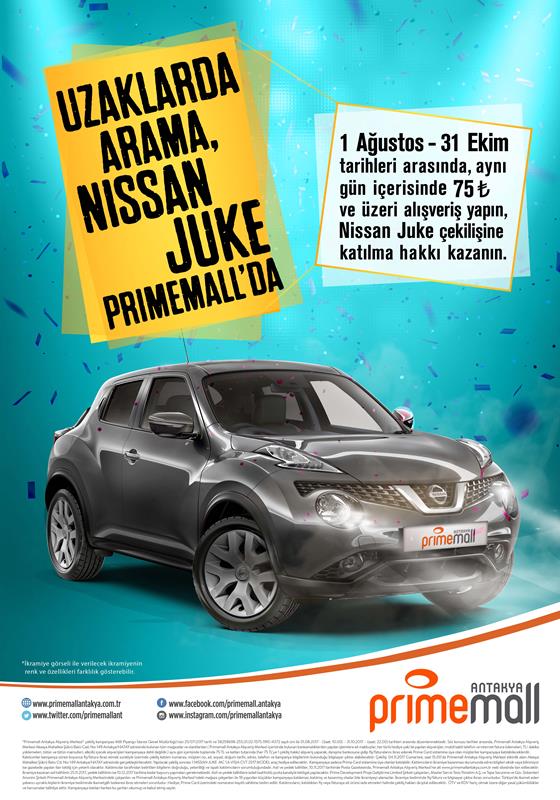 PRIMEMALL ANTAKYA’DAN NISSAN JUKE KAZANMA FIRSATI