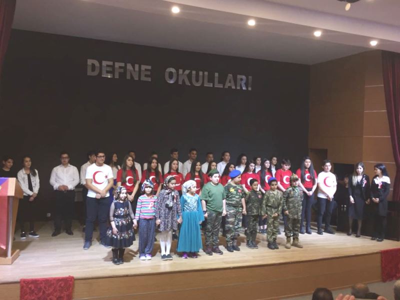 DEFNE OKULLARINDA 12 VE 18 MART RESEPSİYONU DÜZENLENDİ