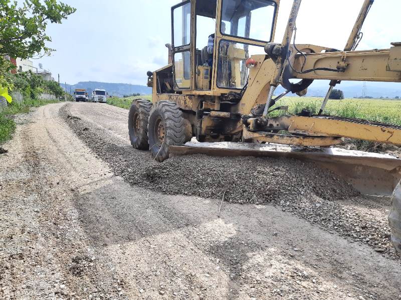 BÜYÜKŞEHİR’DEN YOL GENİŞLETME VE STABİLİZE YOL ÇALIŞMASI