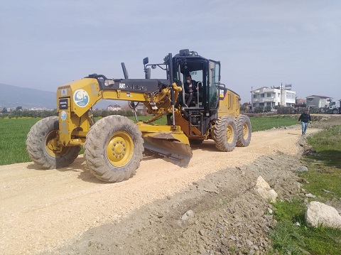 MAŞUKLU MAHALLESİNDE YOL AÇMA VE MALZEME SERME ÇALIŞMALARI