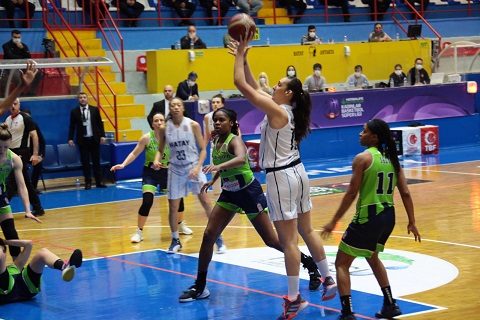 HATAY BÜYÜKŞEHİR BELEDİYESPOR- NESİBE AYDIN GENÇLİKSPOR: 74-76