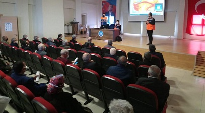 Muhtar ve İhtiyar Heyetine “Afet Farkındalık Eğitimi” Verildi