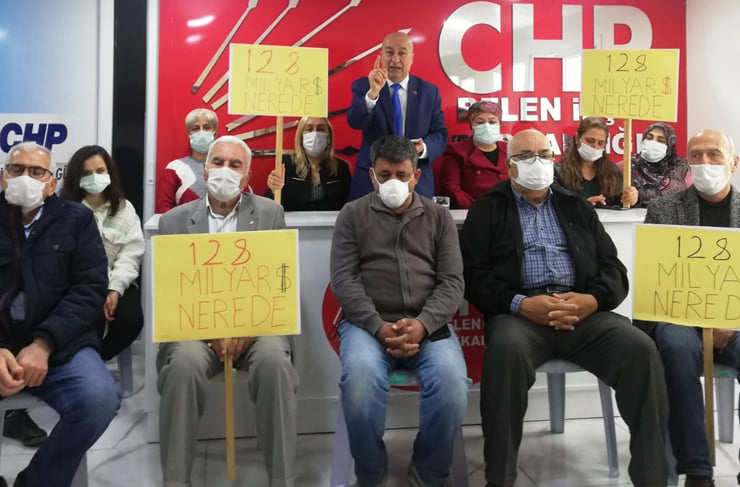 CHP Belen İlçe Başkanı Fevzi Yüksel; “128 Milyar Dolar Nerede?”