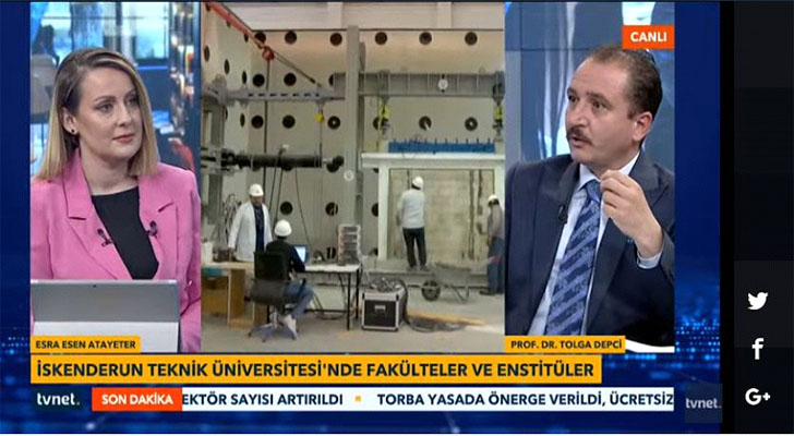 İSTE Rektörü Prof. Dr. Tolga Depci TVNET’E Konuk Oldu