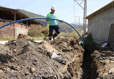 MEYDAN MAHALLESİ DE YENİ ŞEBEKESİNE KAVUŞTU