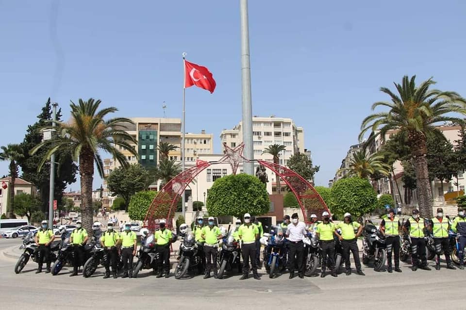 Trafik Haftasını konvoyla kutladılar