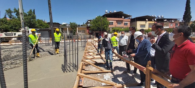 Başkan Yavuz yeni modern semt pazarının temelini attı