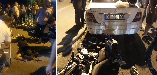 Antakya’da trafik kazası: 1 yaralı
