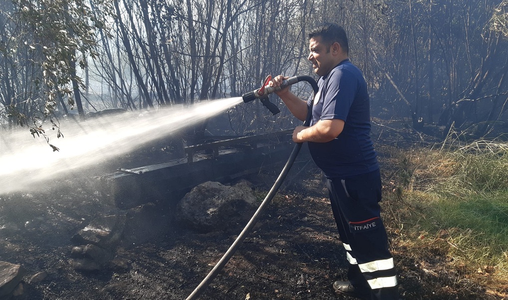 HBB itfaiyesinden yangına hızlı müdahale