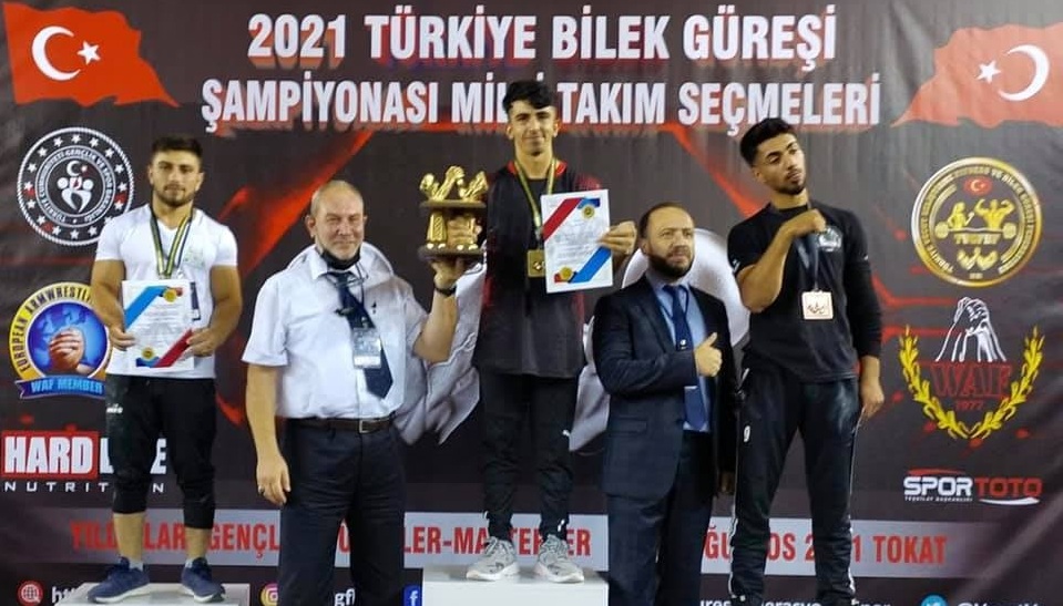 SAMANDAĞLI SPORCU, BİLEK YARIŞINDA TÜRKİYE 1.Sİ OLDU