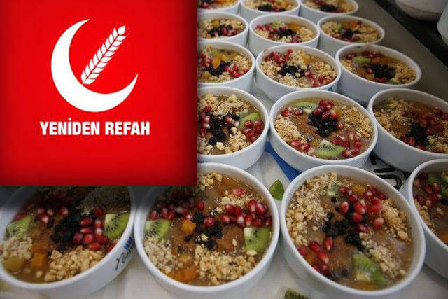 Yeniden Refah aşure dağıtacak