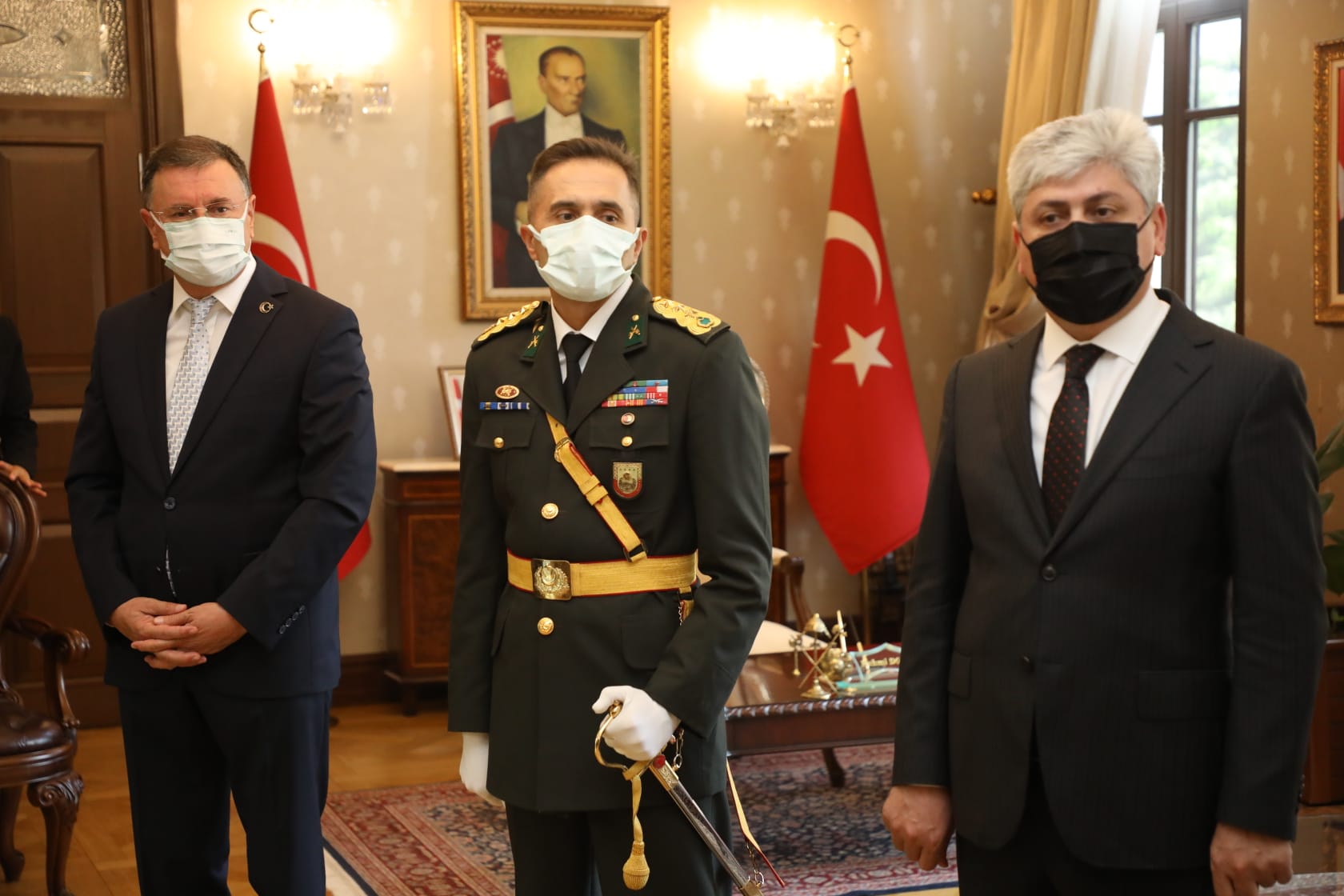 HBB Başkanı Savaş 30 Ağustos Zafer Bayramı için düzenlenen törene katıldı