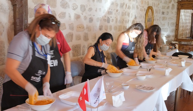 UNESCO Hatay Gastronomi evi sürk yapım atölyesine ev sahipliği yaptı