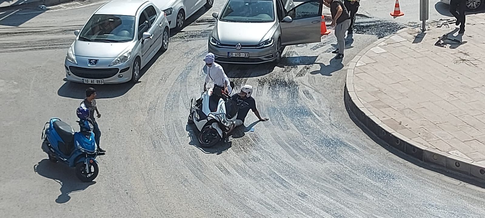 Trafik Polisinin İhmali 4 Kazaya Sebep Oldu