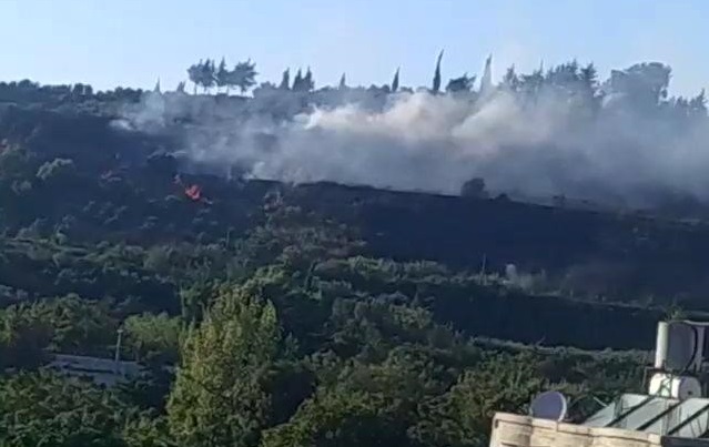 Samandağ’da bahçe yangını
