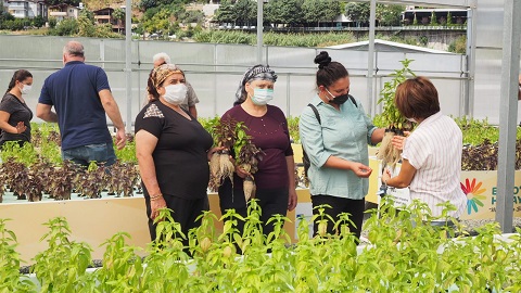 Kadın üreticiler yenilikçi tarım tekniklerini öğreniyor