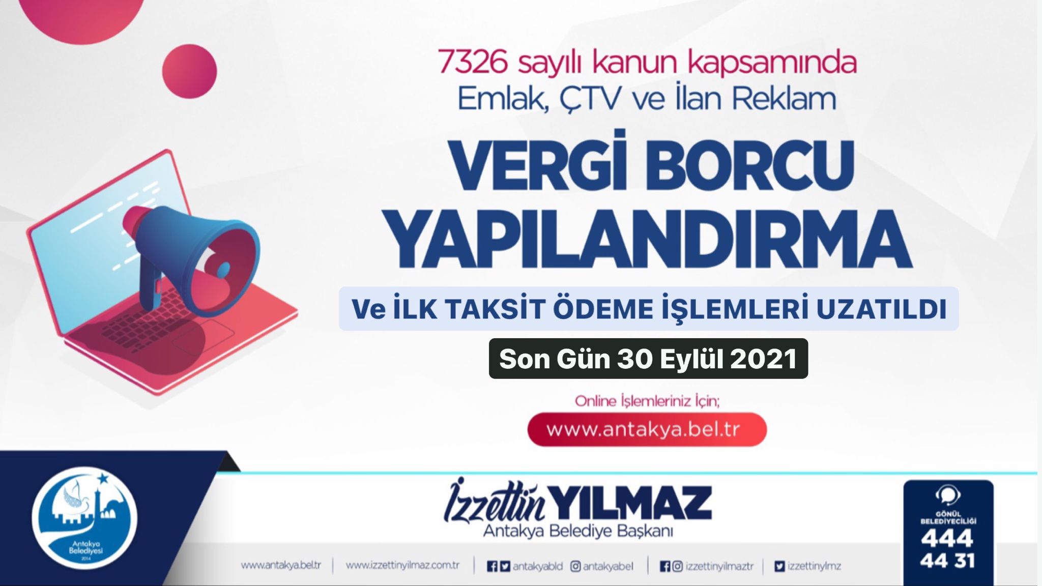 Yapılandırmada son gün 30 Eylül