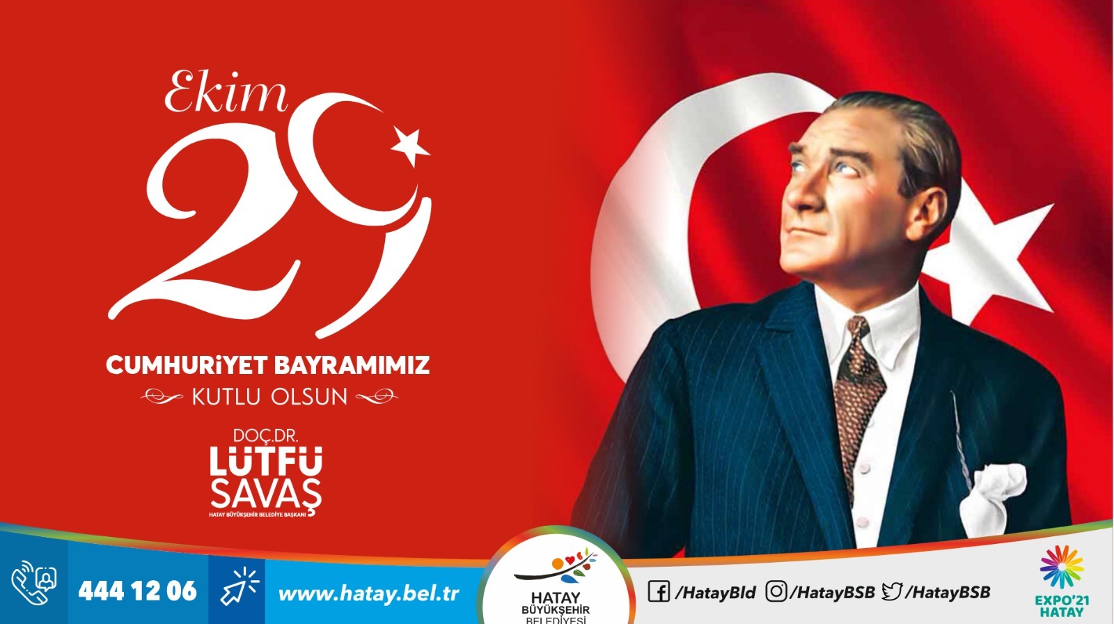 Başkan Savaş: 29 Ekim Cumhuriyet Bayramı kutlu olsun