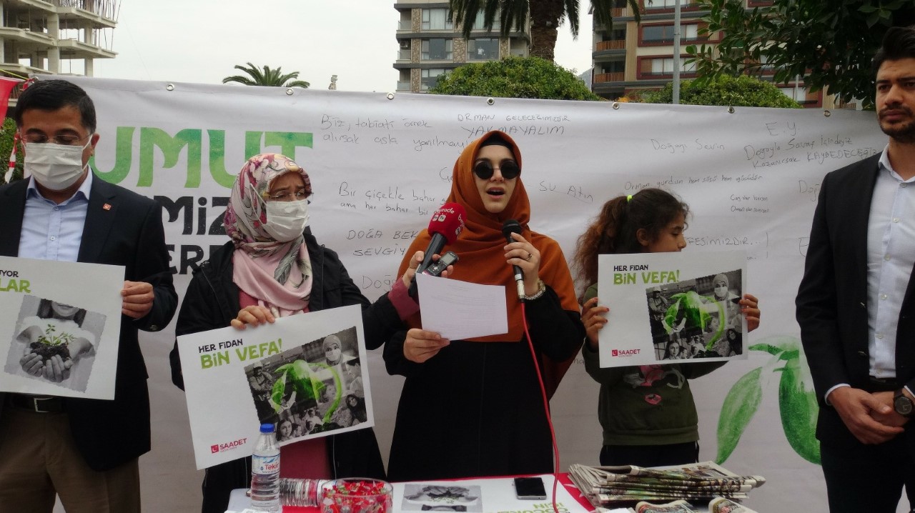 SP’li kadınlar “Necmettin Erbakan Umut Ormanı” kampanyası başlattı