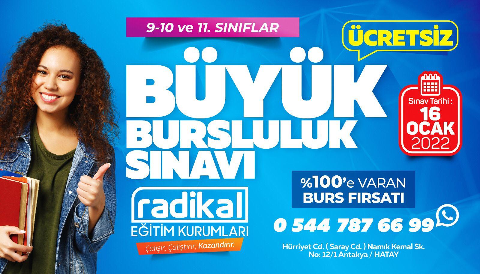 Radikal’den ücretsiz bursluluk sınavı