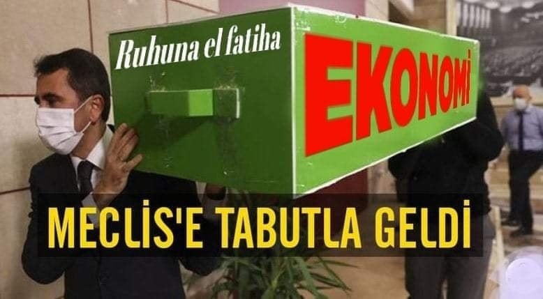 Vekil Topal Meclise Tabutla Geldi
