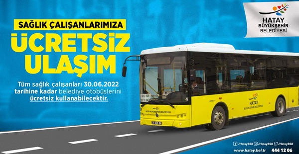 HBB’den sağlık çalışanlarına ücretsiz ulaşım