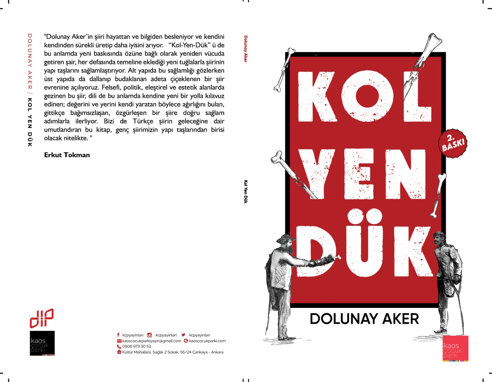 Dolunay Aker’in 2. şiir kitabı Kol Yen Dük yeniden yayında