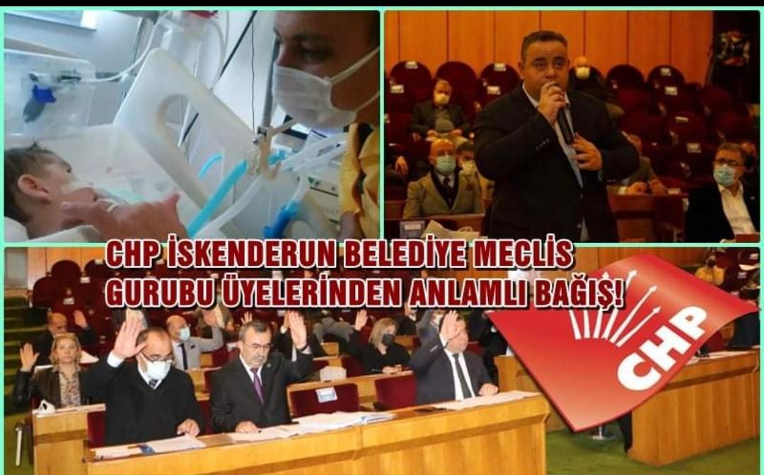 CHP İSKENDERUN BELEDİYE MECLİS GURUBU ÜYELERİNDEN ANLAMLI BAĞIŞ!