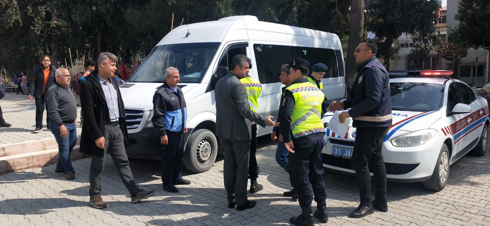 Samandağ’da öğrenci servisleri denetlendi