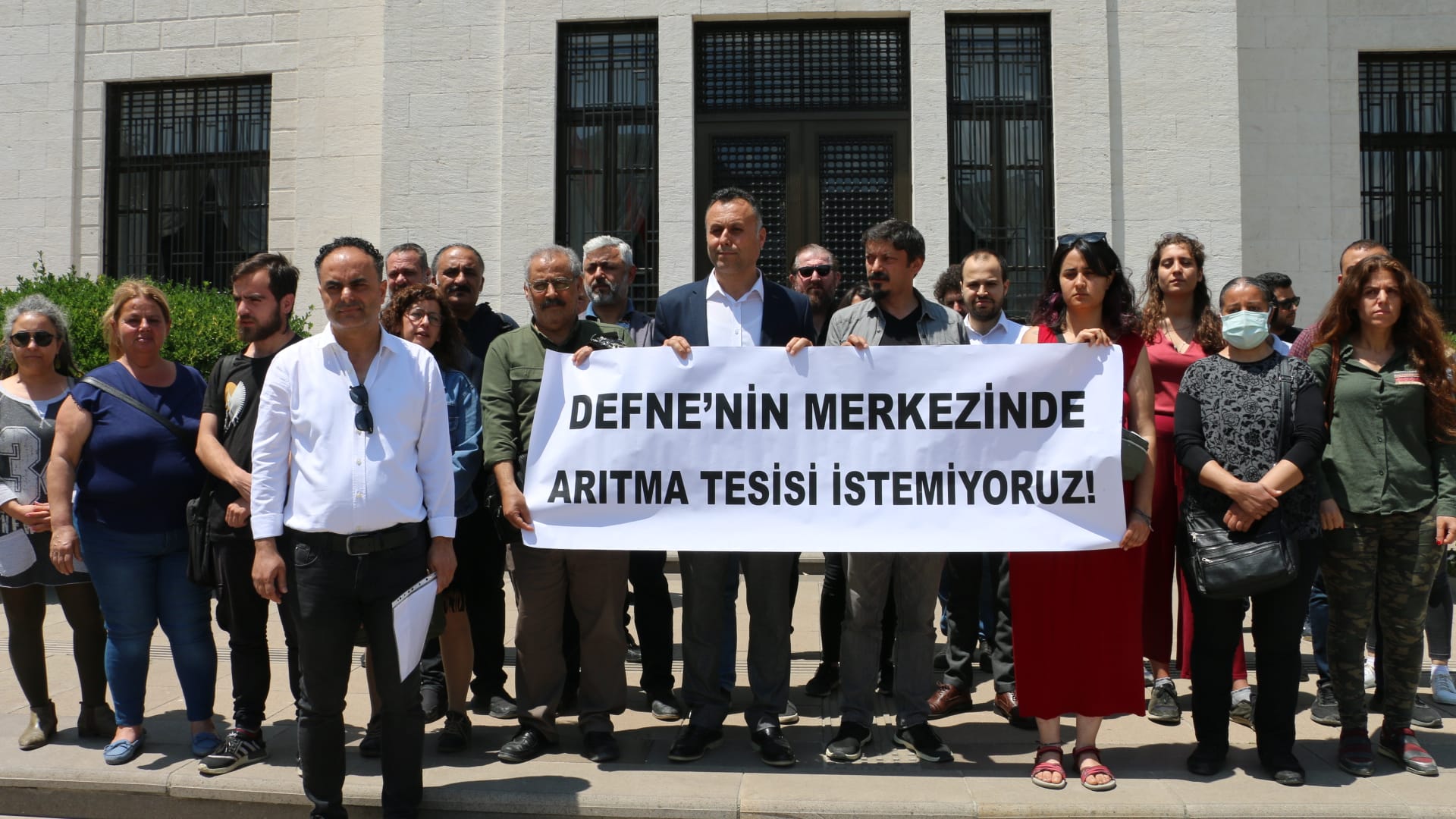 Defneliler arıtma tesisine karşı