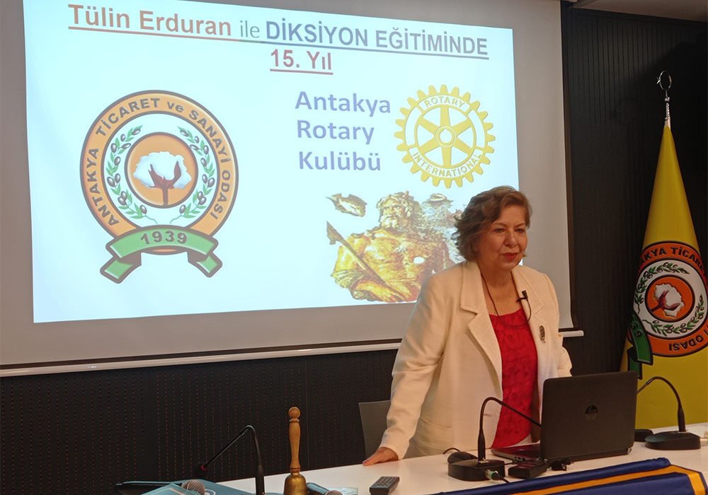 Rotary Kulübü etkinliği, Tülin Erduran’la Diksiyon Eğitimi’nde 15.yıl