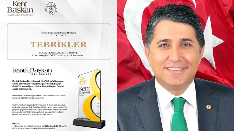 AYHAN YAVUZ 3. KEZ TÜRKİYE’DE EN BAŞARILI BELEDİYE BAŞKANI ÖDÜLÜNÜ ALDI