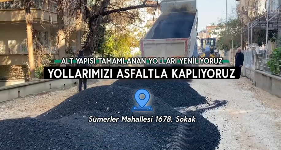 DEFNE BELEDİYESİ YOL ÇALIŞMALARINA ARA VERMİYOR