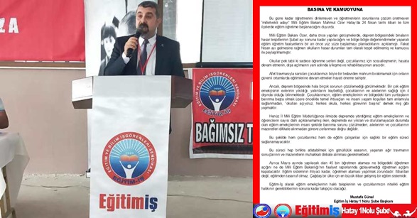 GÜNAL: MEB ÖĞRETMENLERİN SORUNUNU ÇÖZEMİYOR