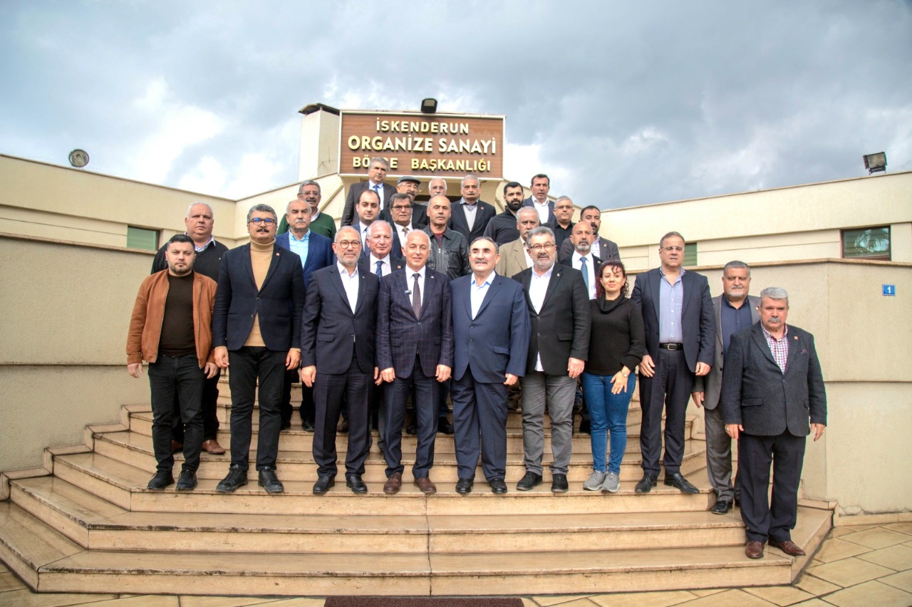 CHP İskenderun Belediye Başkan Adayı Mehmet Duduoğlu, İskenderun OSB Yönetimini Ziyaret Etti