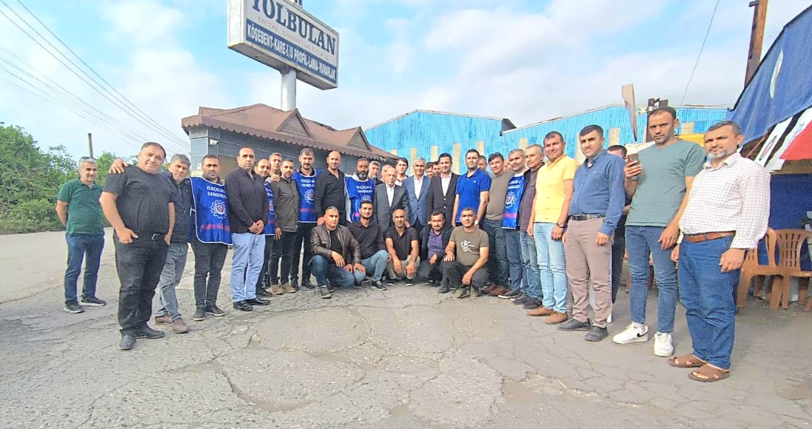Hak-İş Genel Başkanı Mahmut Aslan’dan Yolbulan Grev Çadırına Anlamlı Ziyaret