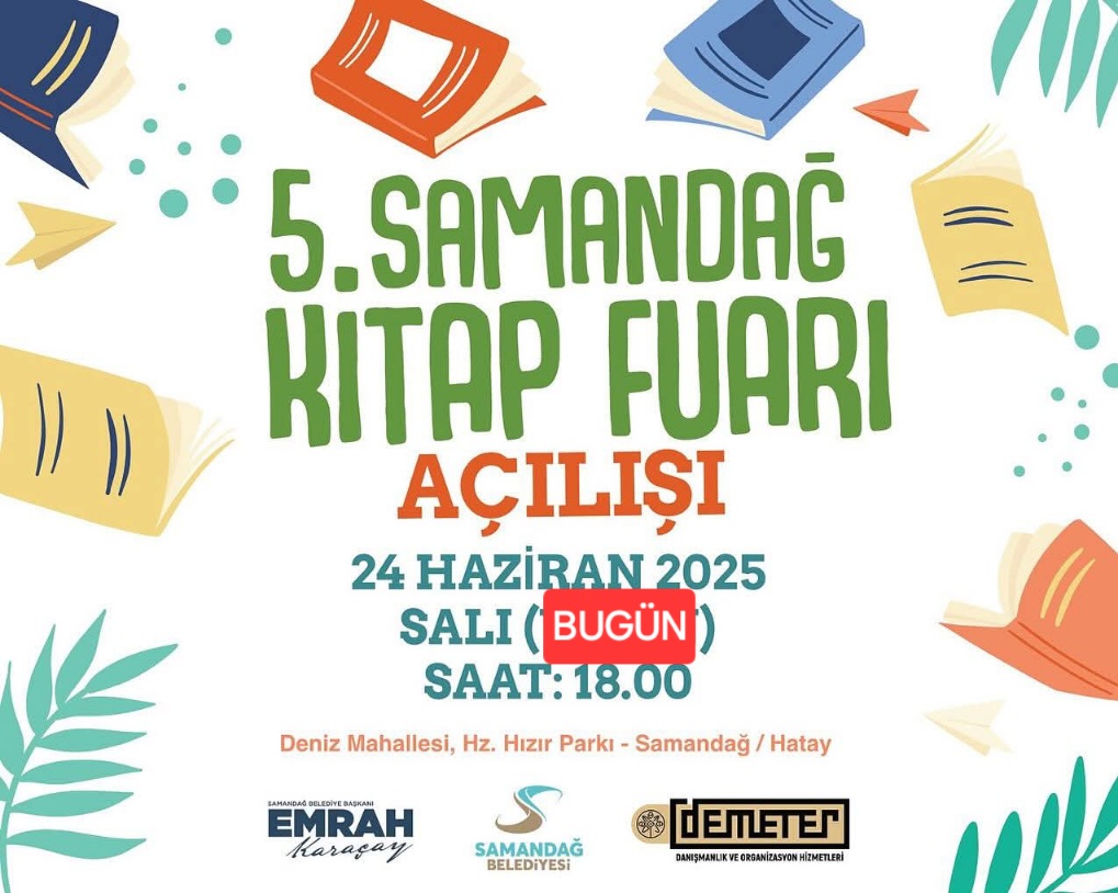 SAMANDAĞ KİTAP FUARI BUGÜN BAŞLIYOR