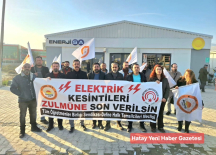 Hatay’da Elektrik Kesintilerine Tepki: TÖB-SEN Enerjisa Önünde Basın Açıklaması Yaptı