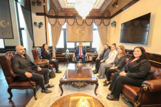 Hatay Valisi Mustafa Masatlı, TMMOB Mimarlar Odası Hatay Şubesi Yönetimini Kabul Etti