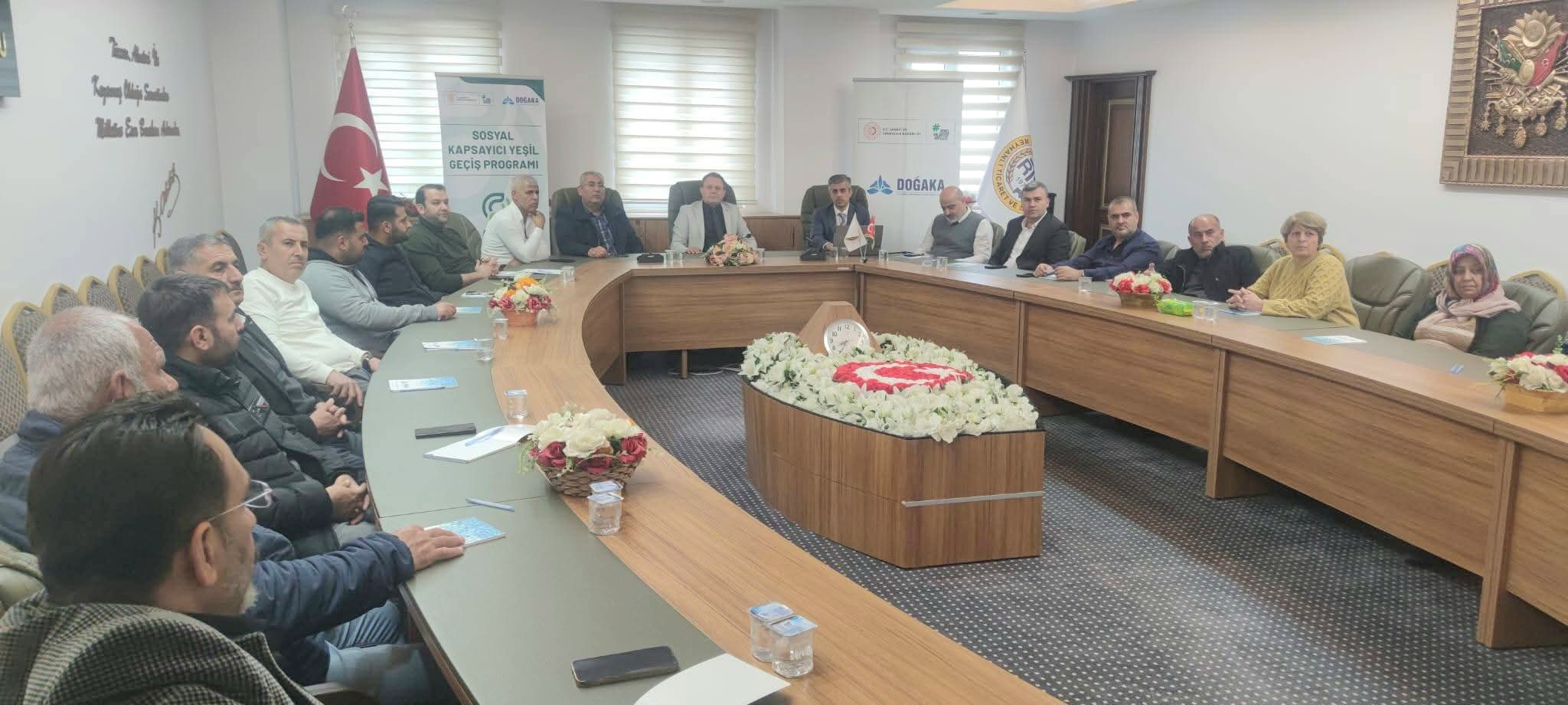 Reyhanlı TSO’da Yeşil Dönüşüm Toplantısı: 230 Milyon TL’lik Destek Programları Tanıtıldı