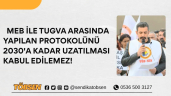TÖBSEN’DEN MEB-TÜGVA PROTOKOLÜNE SERT TEPKİ