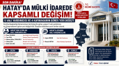 HATAY’DA MÜLKİ İDAREDE KAPSAMLI DEĞİŞİM