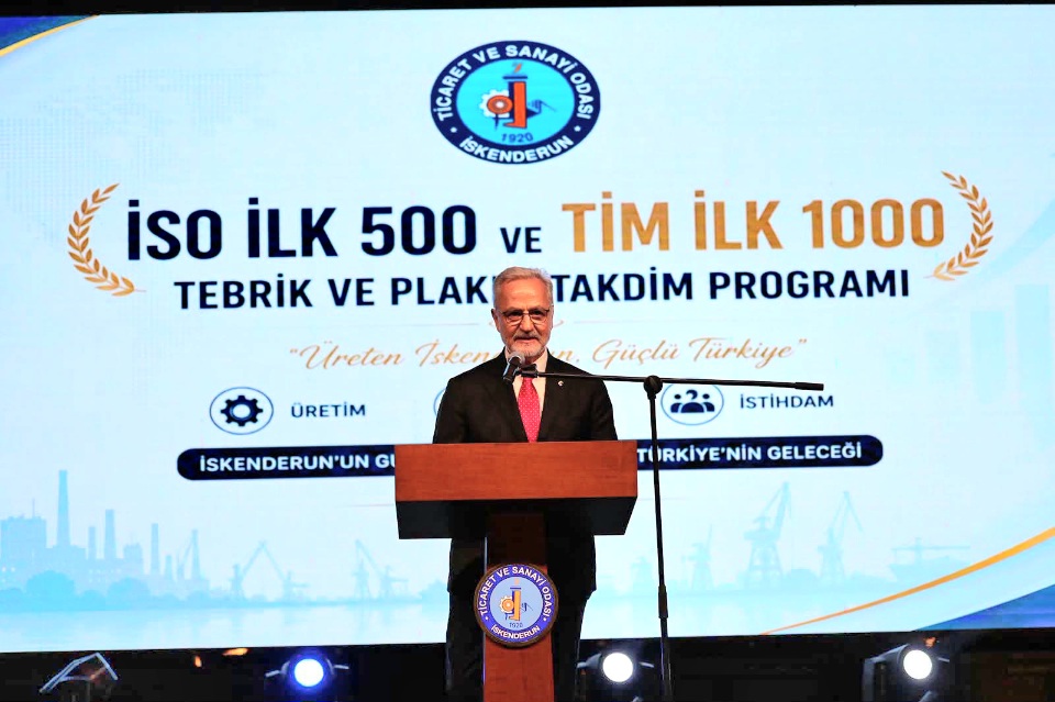 İTSO’DA “İSKENDERUN’UN YILDIZLARI” GECESİ: HATAY’IN ÜRETİM GÜCÜ ÖDÜLLENDİRİLDİ