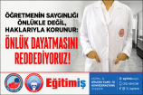 EĞİTİM-İŞ HATAY 1 NO’LU ŞUBE’DEN MEB GENELGESİNE TEPKİ: “ÖNLÜK DAYATMASINA KARŞI MÜCADELE EDECEĞİZ”